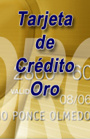 Tarjeta de Cr&eacute;dito Oro